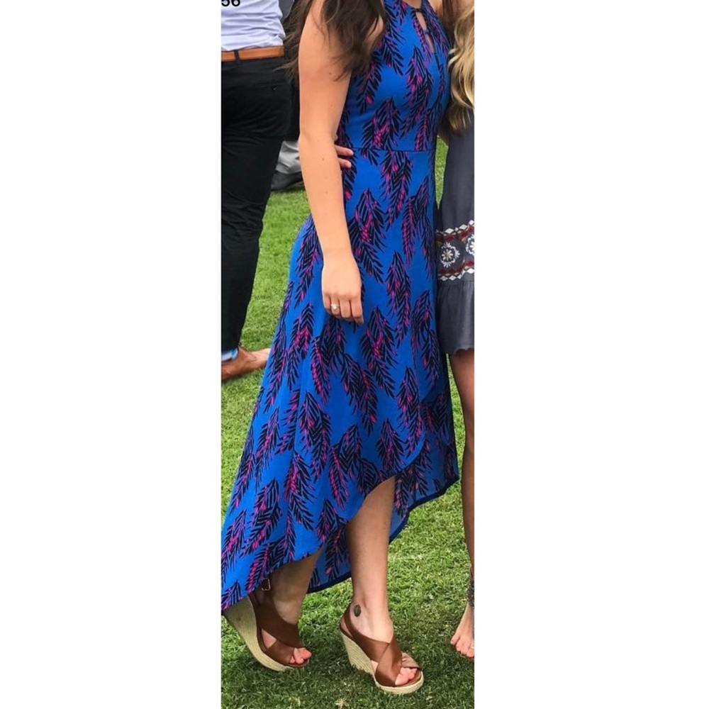 Candie’s High-Low Dress / Blue & Pink / Size Small
